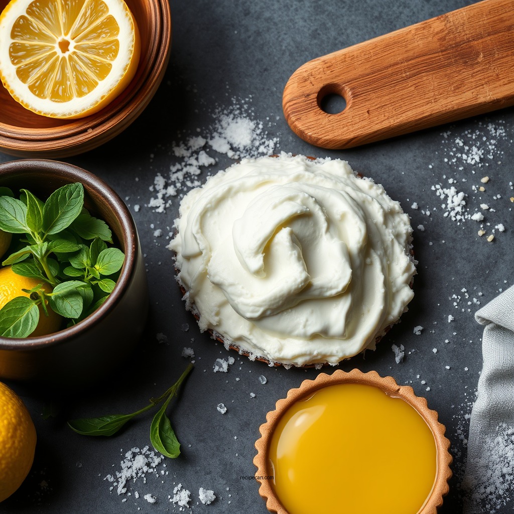 Ingredients You'll Need - small lemon tart recipe