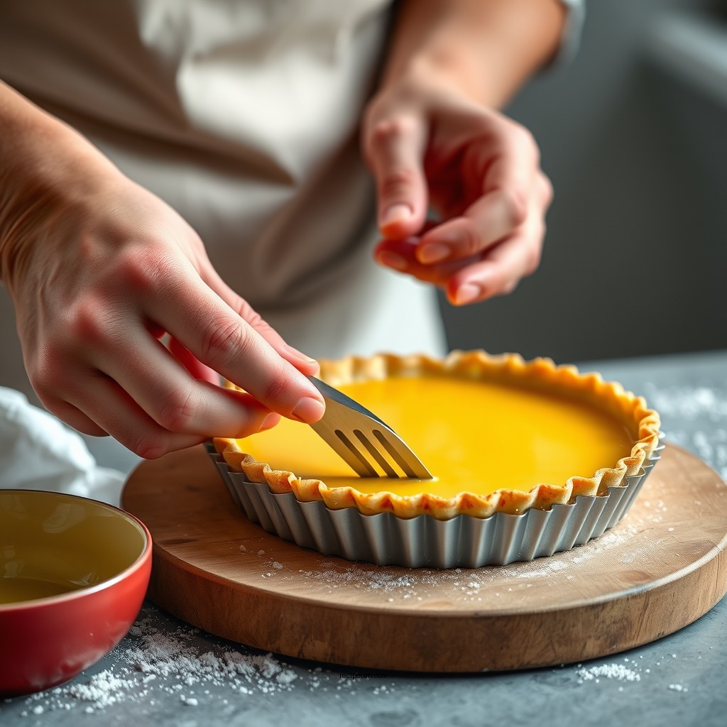 Preparing the Tart Crust - small lemon tart recipe