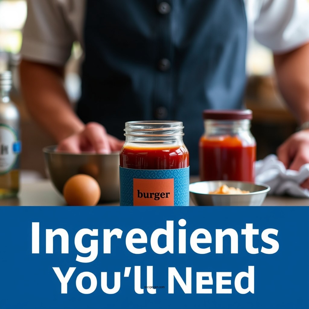 Ingredients You’ll Need - smash burger sauce recipe