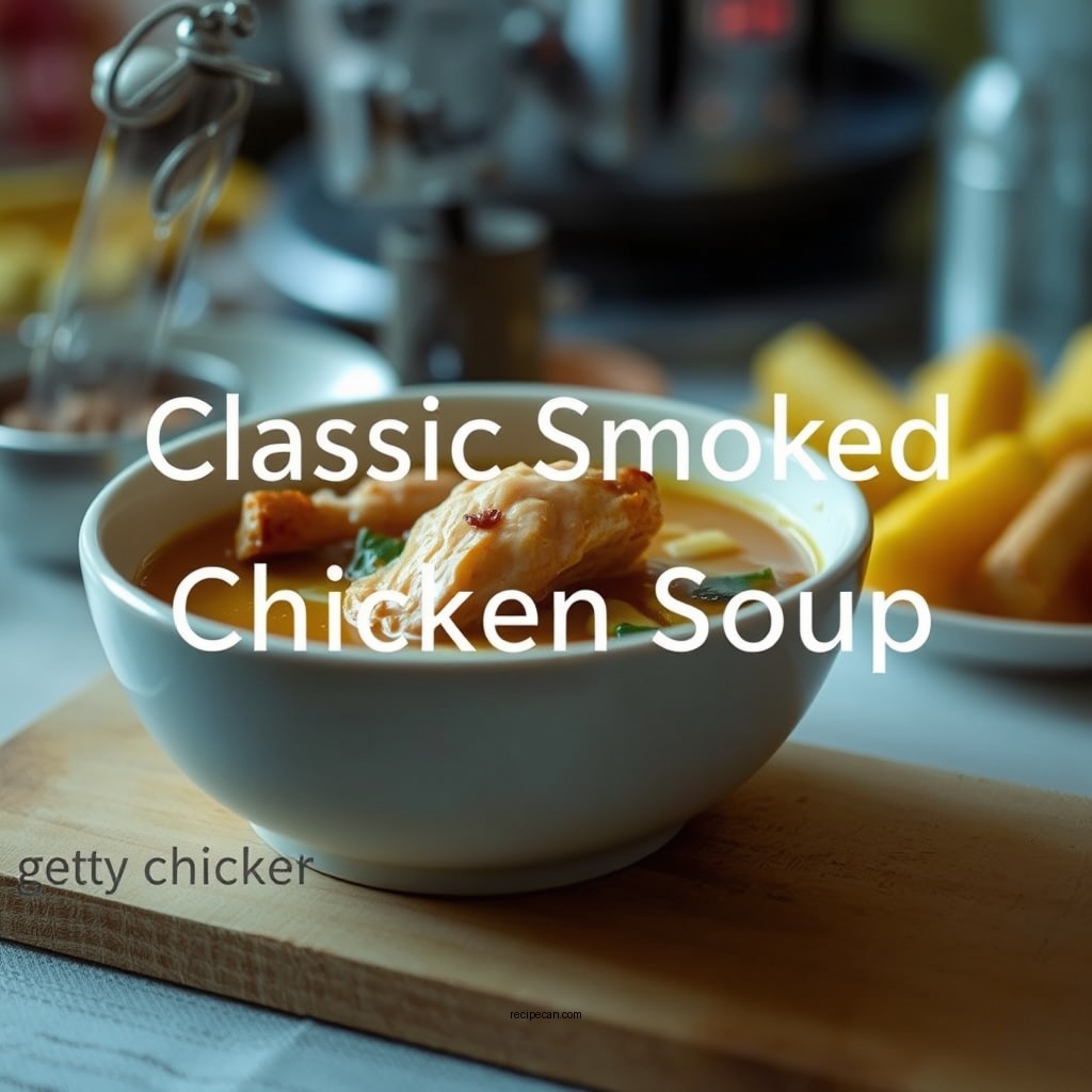 Classic Smoked Chicken Soup - smoker soup recipes