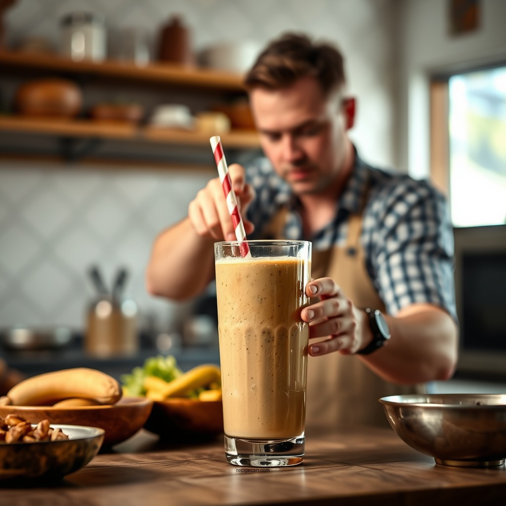 Step-by-Step Preparation - smoothie king peanut power plus recipe