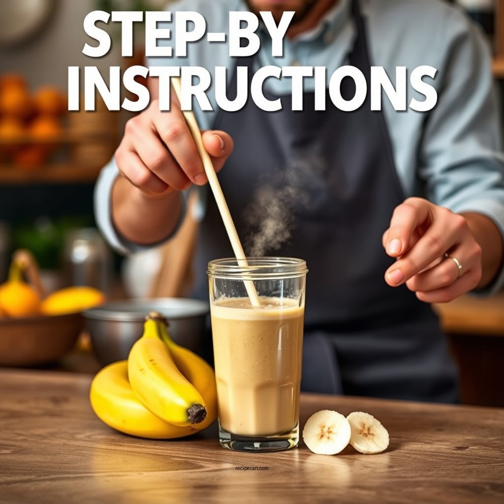 Step-by-Step Instructions - smoothie recipe banana