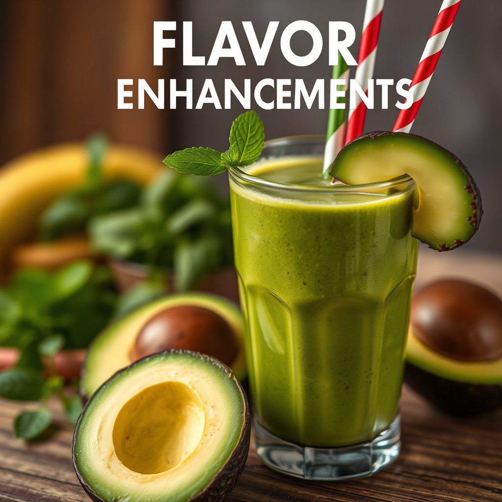 Flavor Enhancements - smoothie recipe with avocado