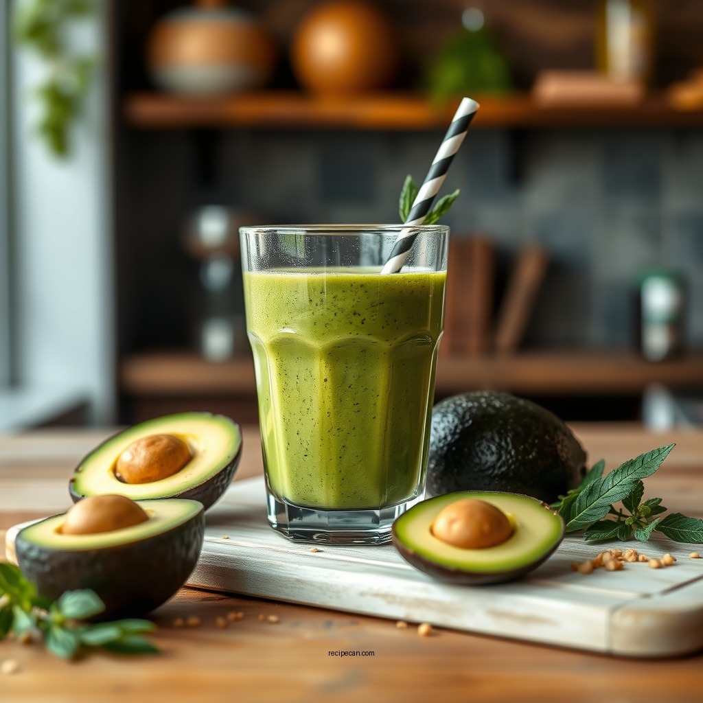 Ingredients You'll Need - smoothie recipe with avocado
