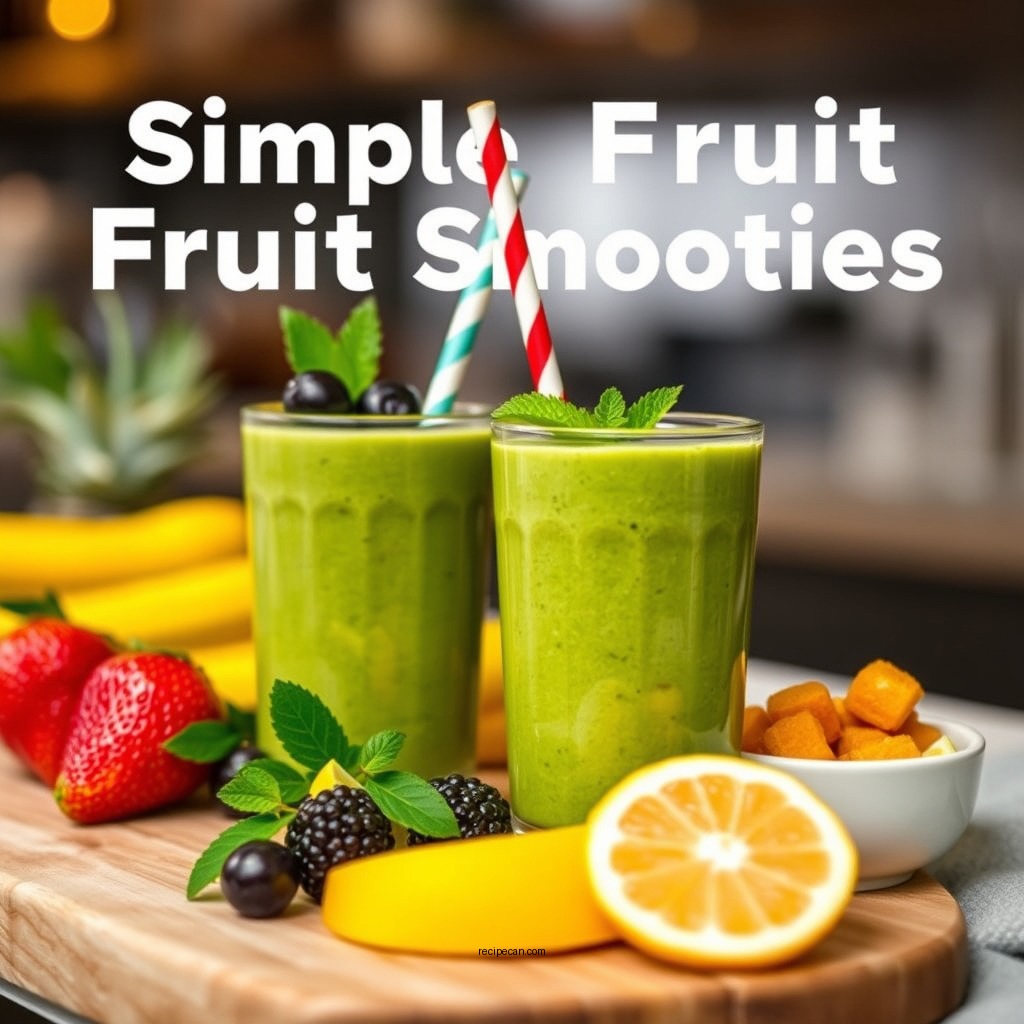 Simple Fruit Smoothies - smoothie recipes no yogurt