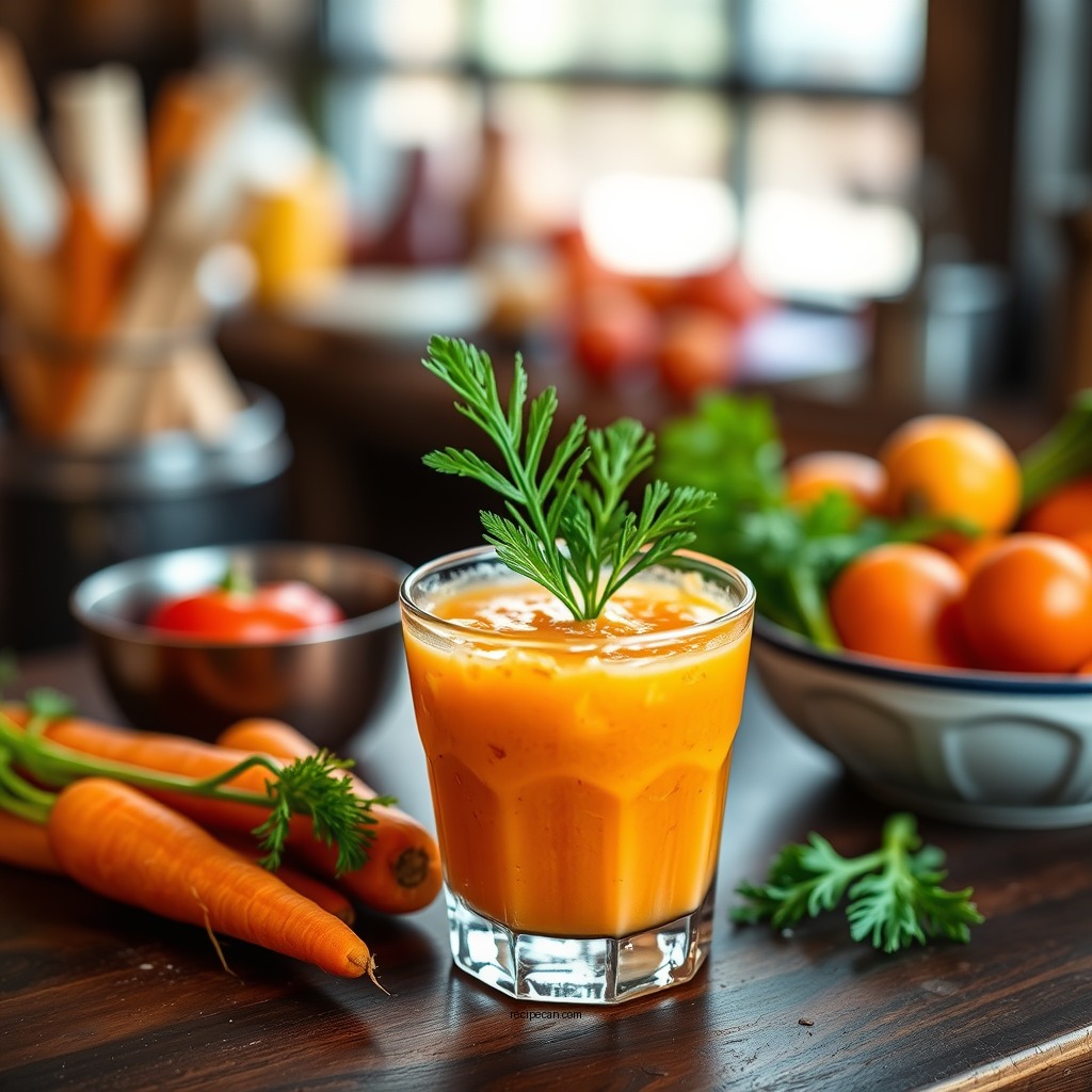 Carrot Citrus Delight - smoothie recipes using vegetables