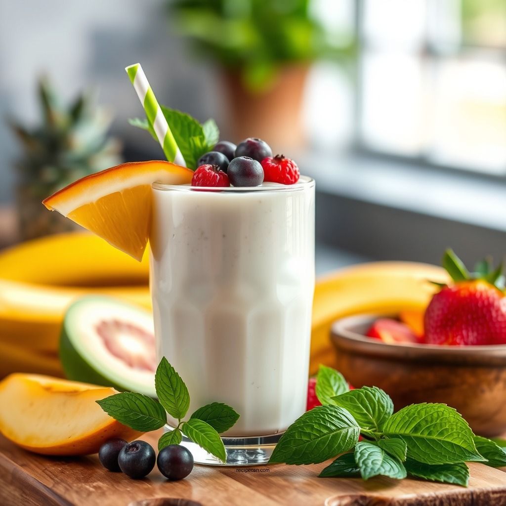 Tropical Yogurt Smoothie Ideas - smoothie recipes using yogurt