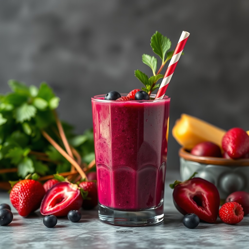 Classic Beet and Berry Smoothie - smoothie recipes with beets