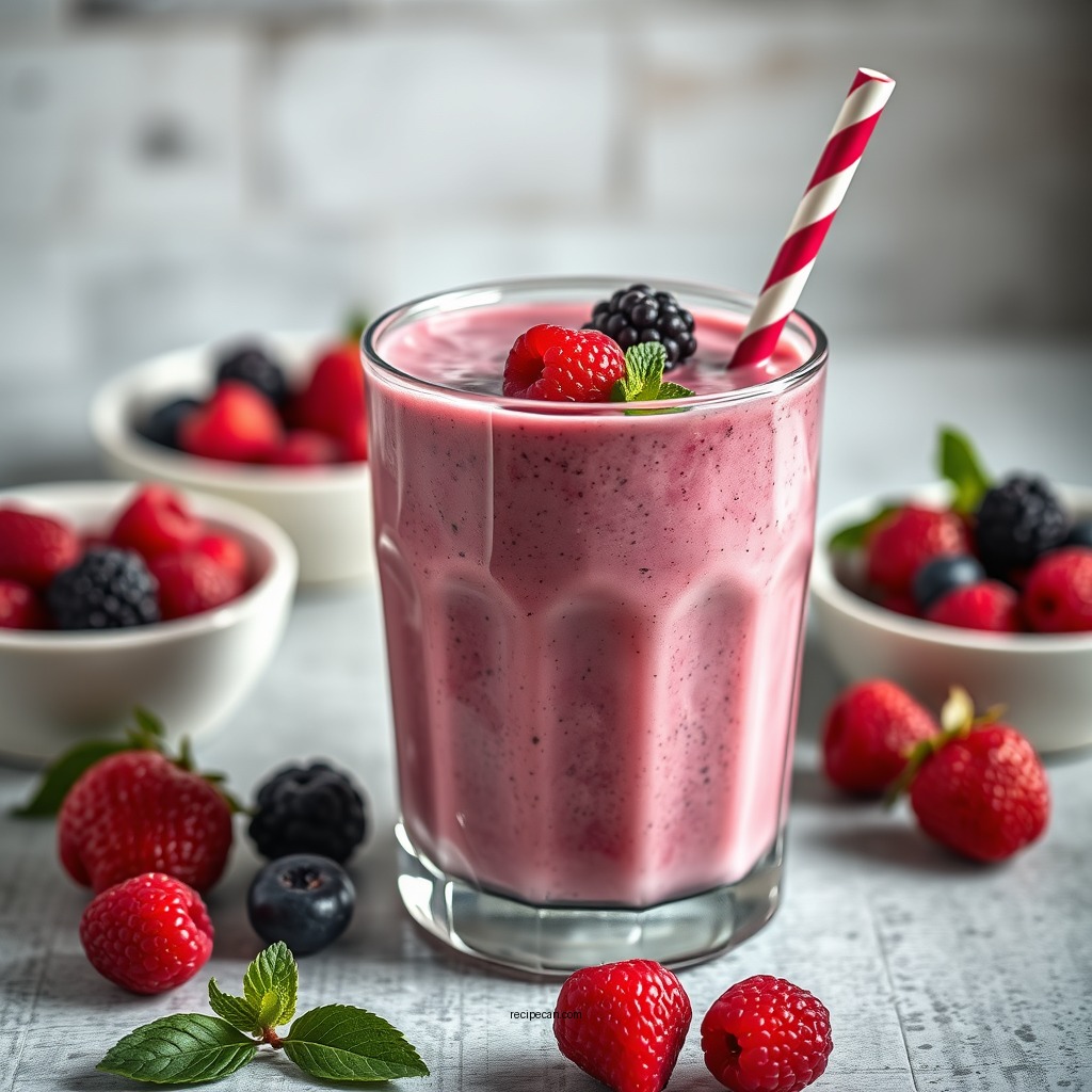 Classic Berry Yogurt Smoothie Recipe - smoothie recipes with berries and yogurt