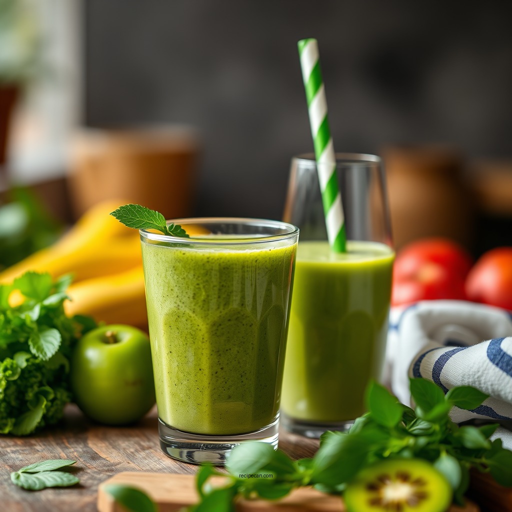 Green Fruit Smoothies - smoothie recipes with fruit