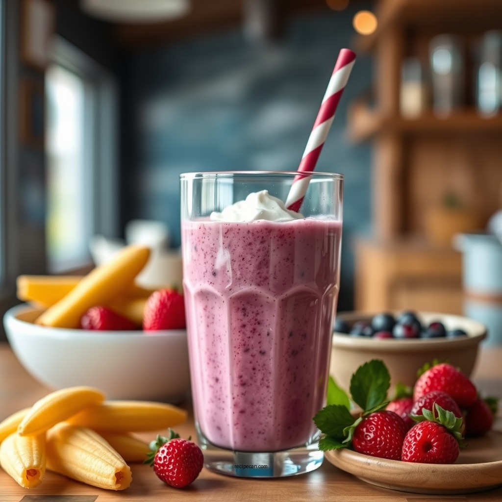 Classic Berry Greek Yogurt Smoothie - smoothie recipes with greek yogurt