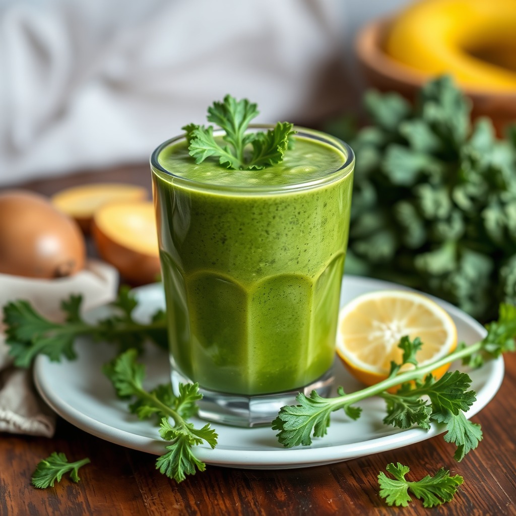 Classic Green Kale Smoothie Recipe - smoothie recipes with kale