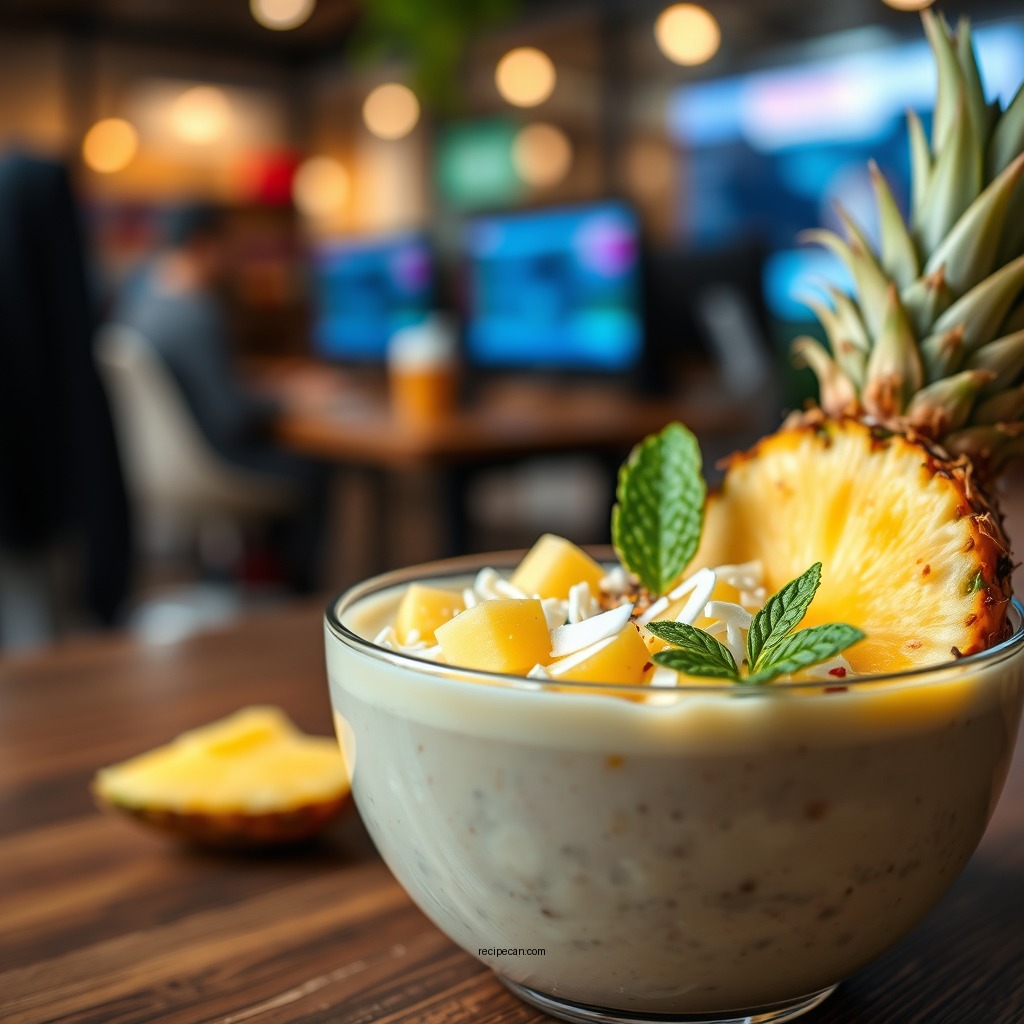 Pineapple Coconut Smoothie Bowl - smoothie recipes with pineapple
