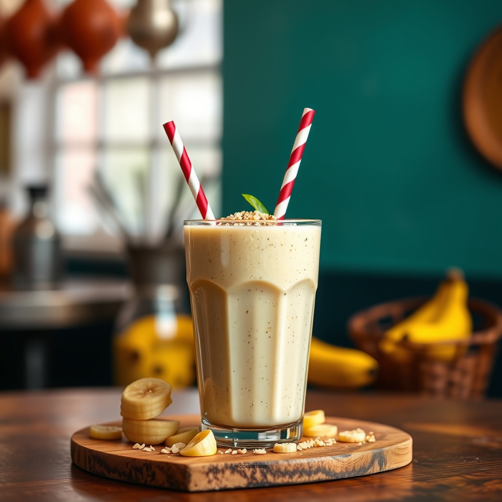Classic Banana Protein Smoothie - smoothie recipes with protein powder