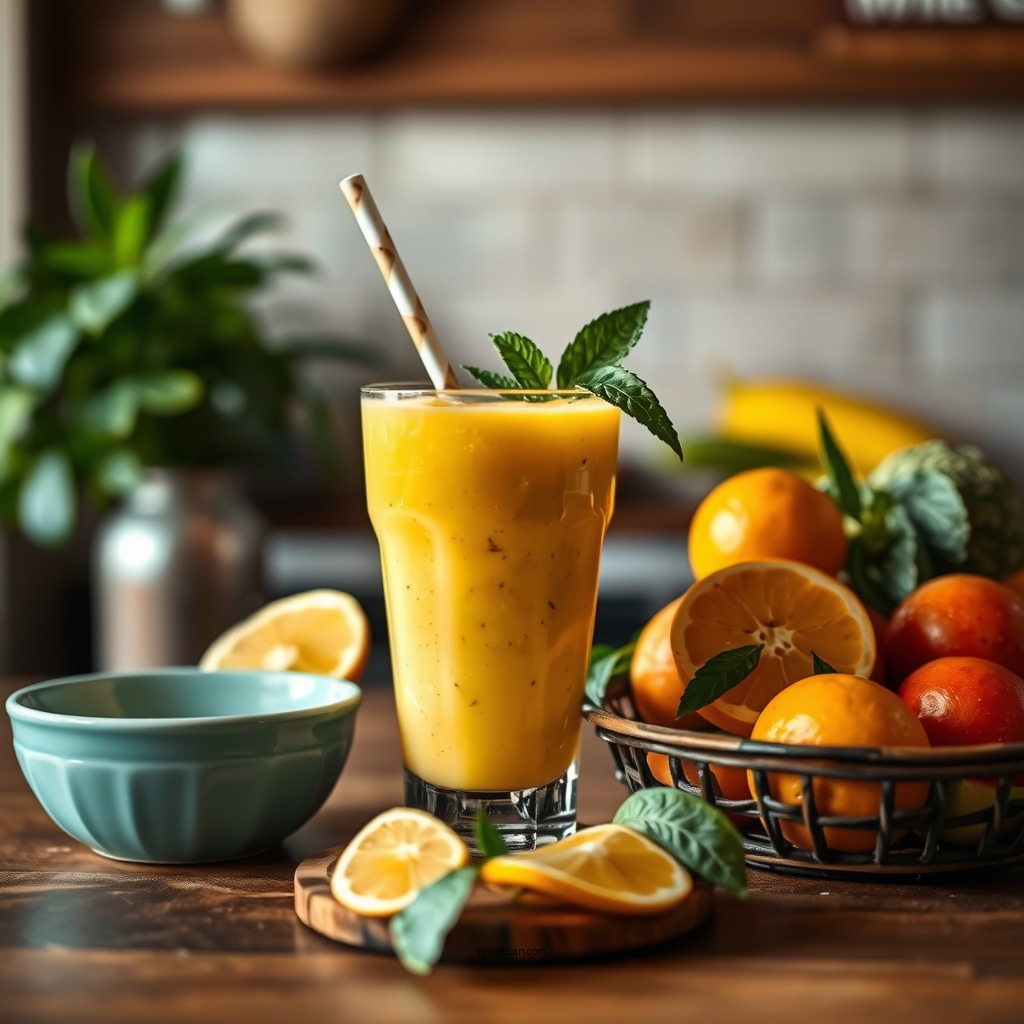 Tropical Citrus Smoothie - smoothie recipes without banana