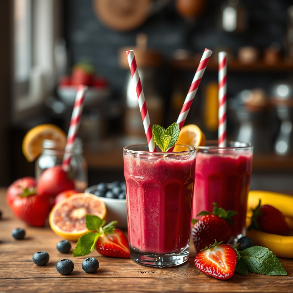 Classic Fruit Smoothies - smoothies recipe