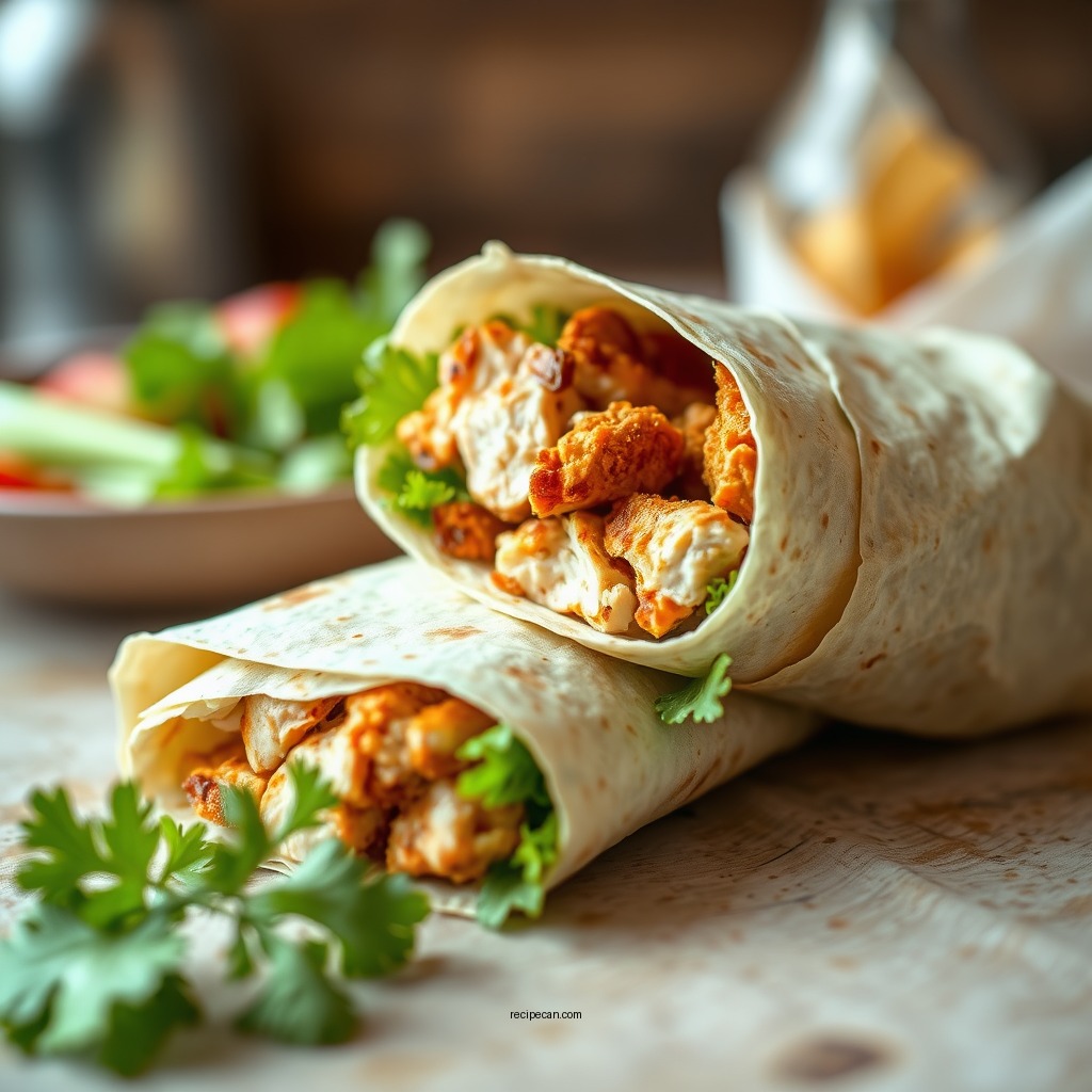 Classic Chicken Snack Wrap - snack wrap recipes