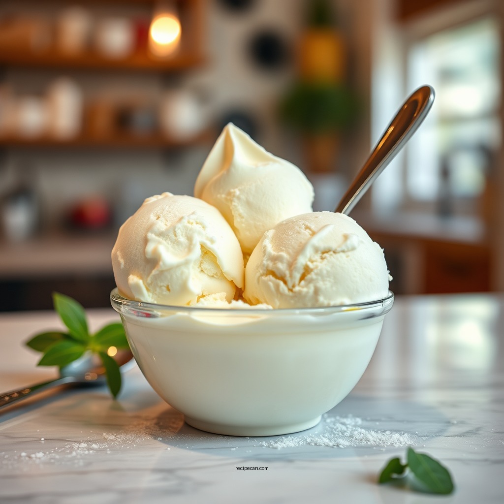 Classic Vanilla Soft Ice Cream - soft ice cream maker recipes