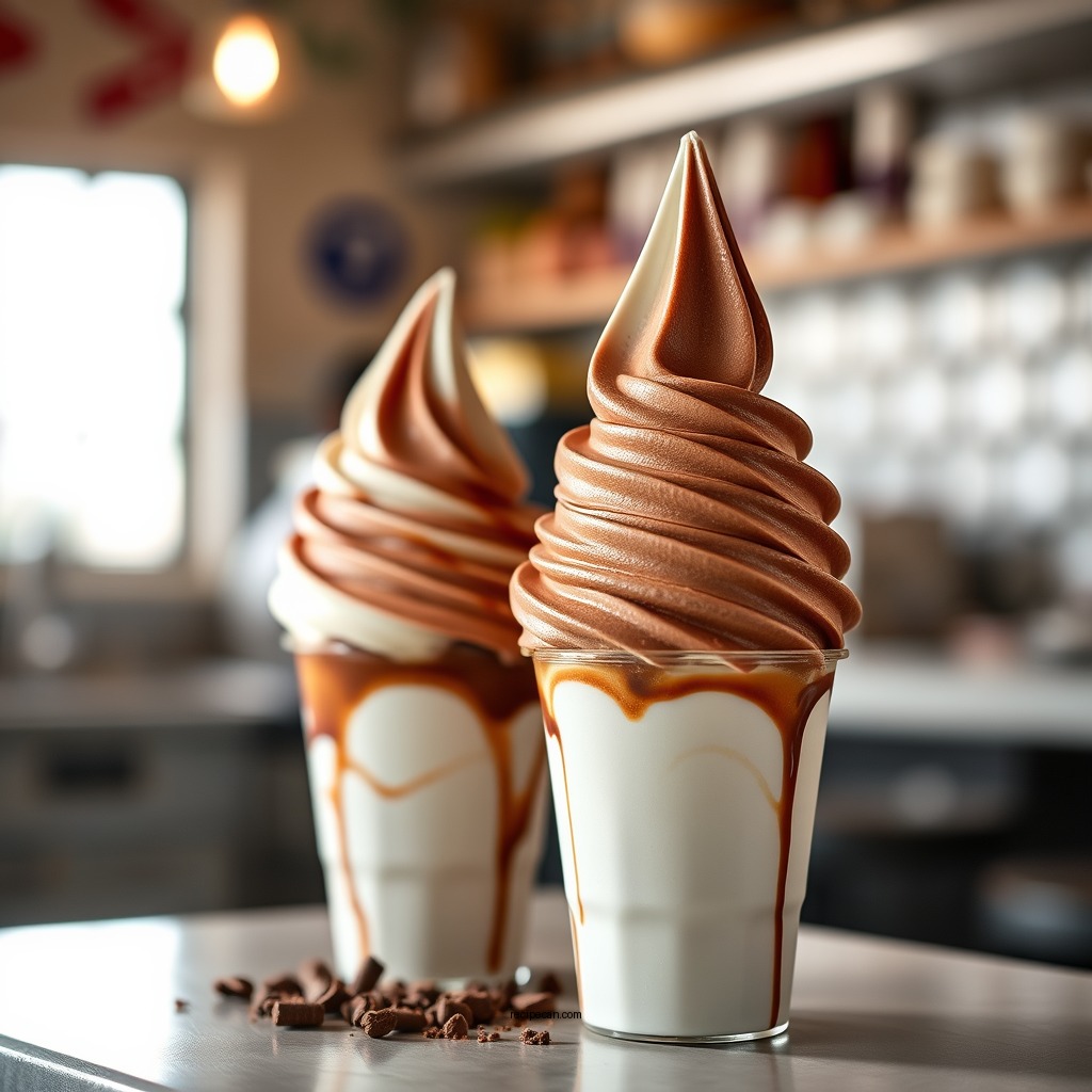 Chocolate Soft Serve Delight - soft serve ice cream machine recipes