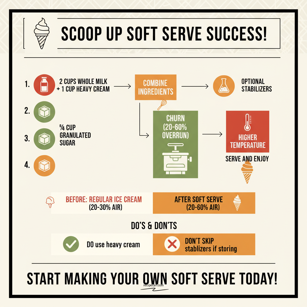 soft serve ice cream machine recipe - Data Infographic and Statistics