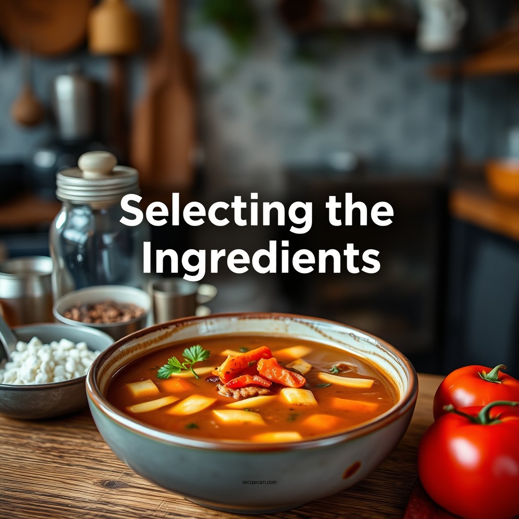 Selecting the Right Ingredients - soul soup recipe