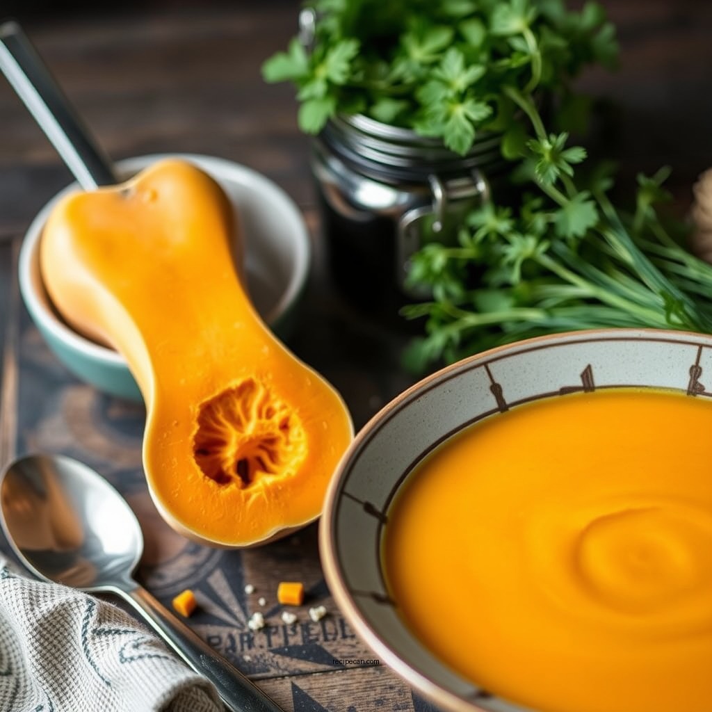 Ingredients Needed for Butternut Squash Soup - soup recipe for butternut squash