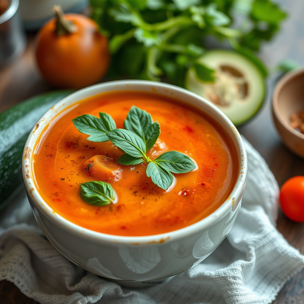 Classic Zucchini and Tomato Soup - soup recipes with zucchini and tomato