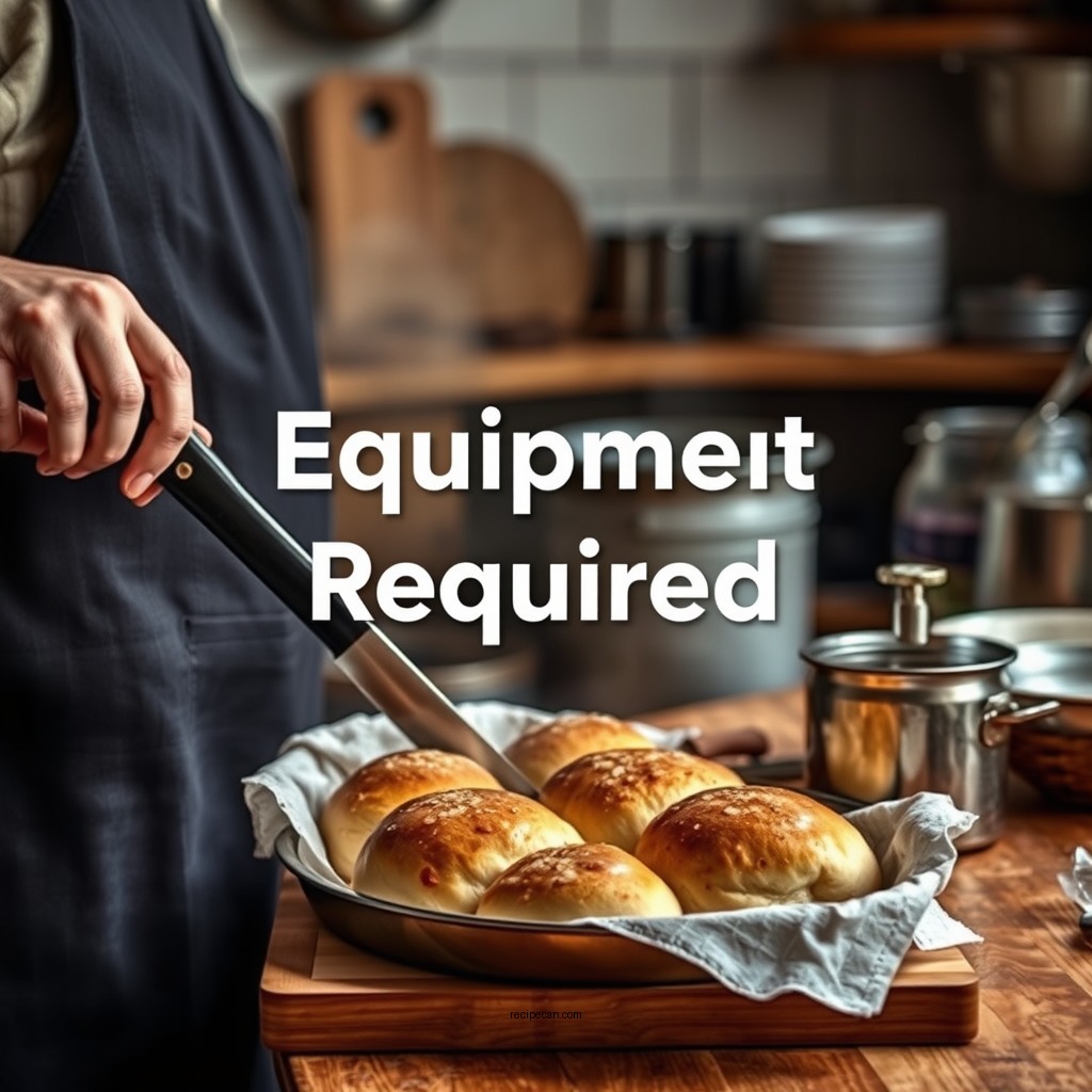 Equipment Required - sourdough dinner rolls recipe