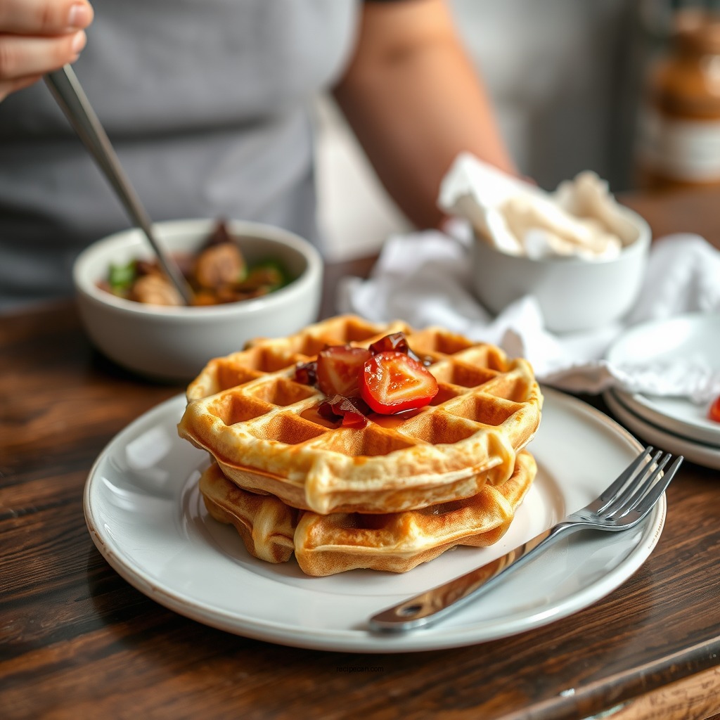 Basic Sourdough Discard Waffle Recipe - sourdough discard waffle recipes