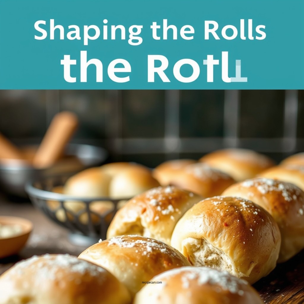 Shaping the Rolls - sourdough rolls recipe
