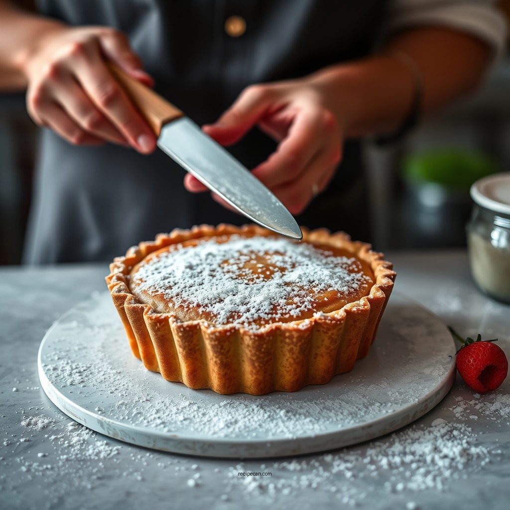 Preparing the Crust - south african milk tart recipe