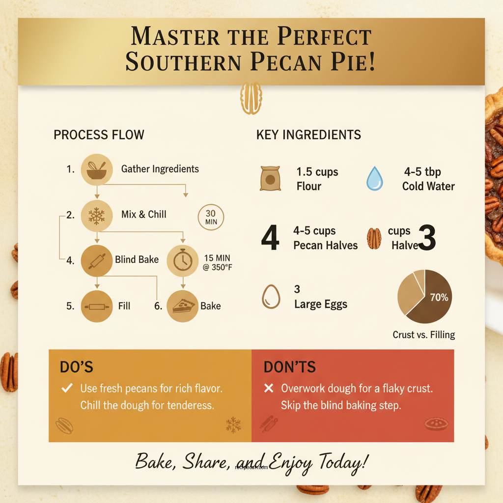southern pecan pie recipe - Data Infographic and Statistics