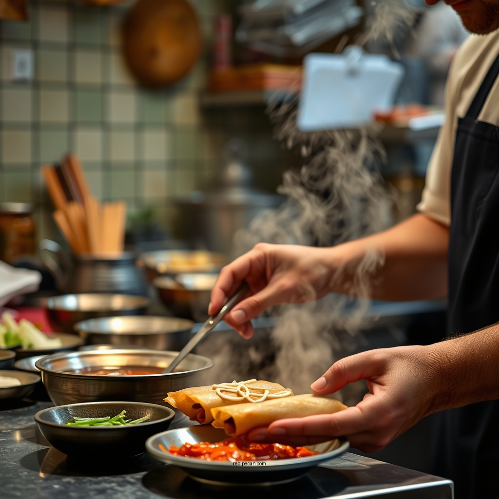 Preparation Steps - southwest egg rolls recipe