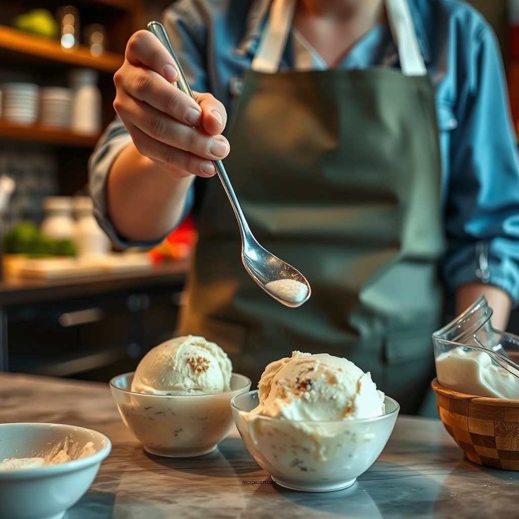 Preparing the Base - soy ice cream recipe