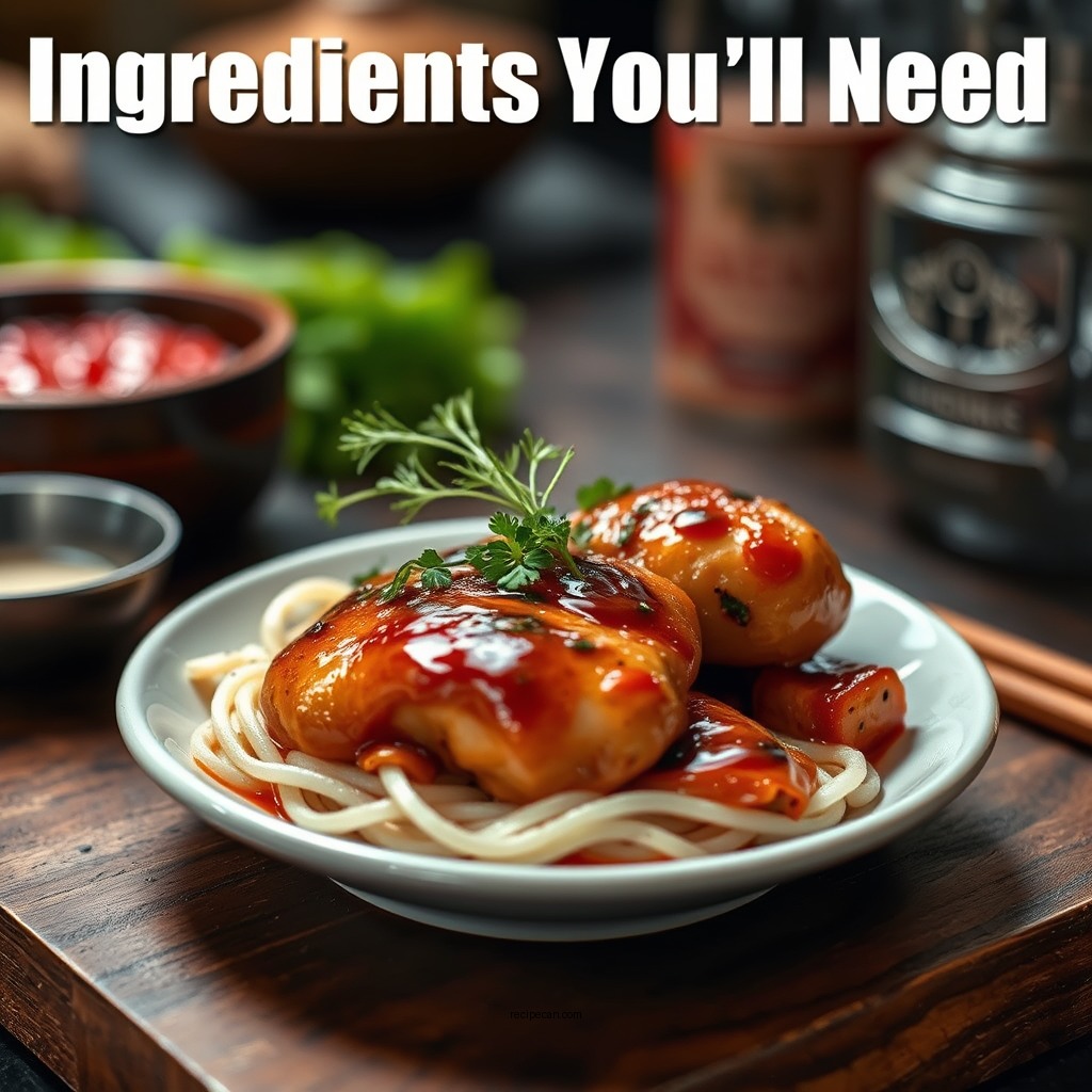 Ingredients You’ll Need - soy sauce chicken recipe