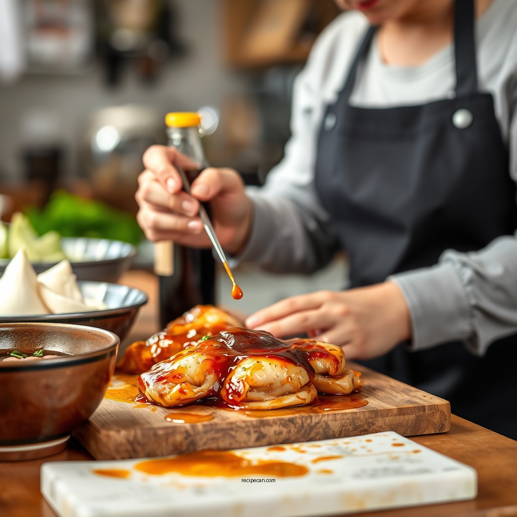 Preparing the Marinade - soy sauce chicken recipe