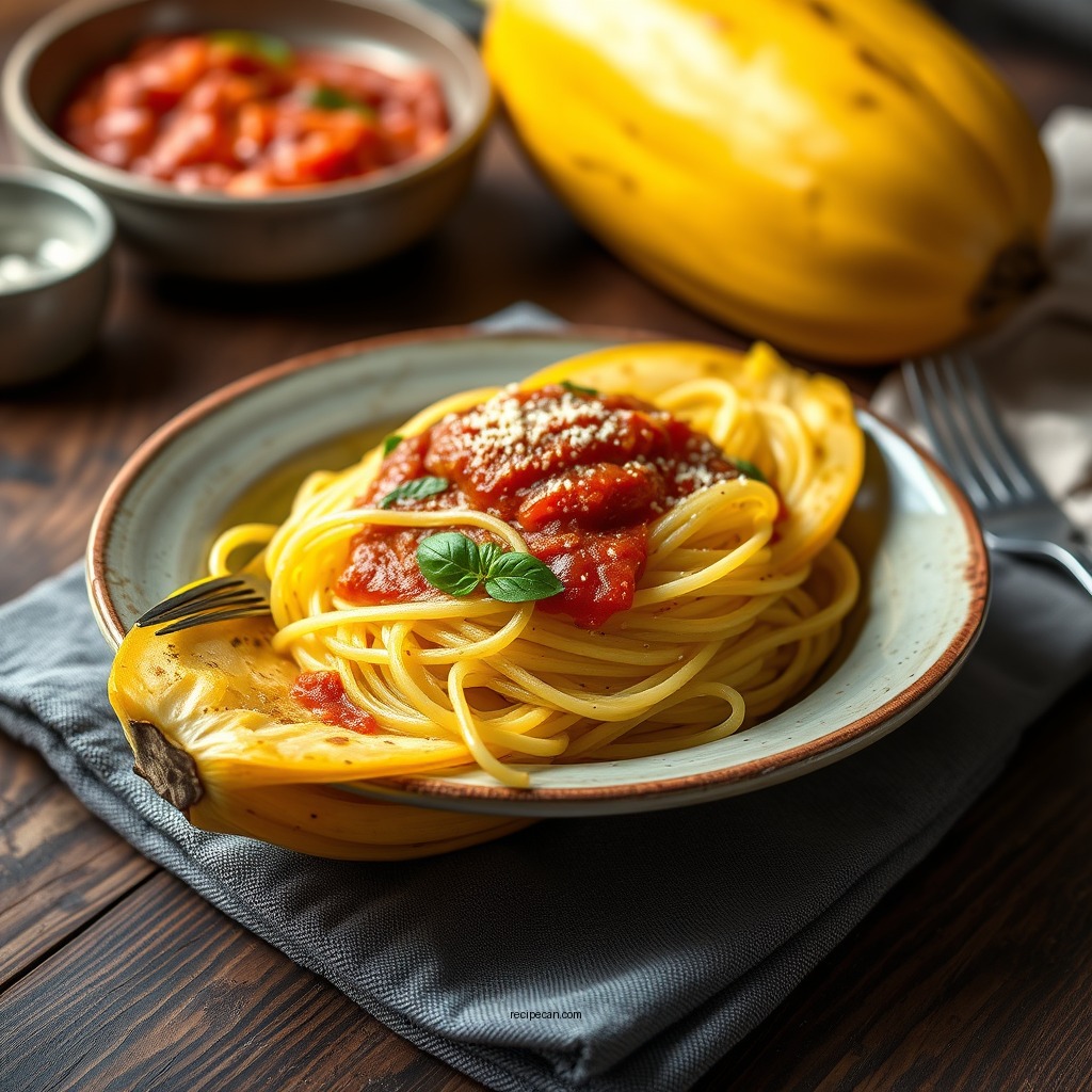 Spaghetti Squash with Marinara Sauce - spagetti squash recipes