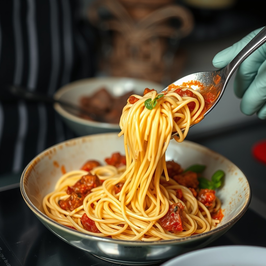 Preparing the Meat Sauce - spaghetti and meat sauce recipe