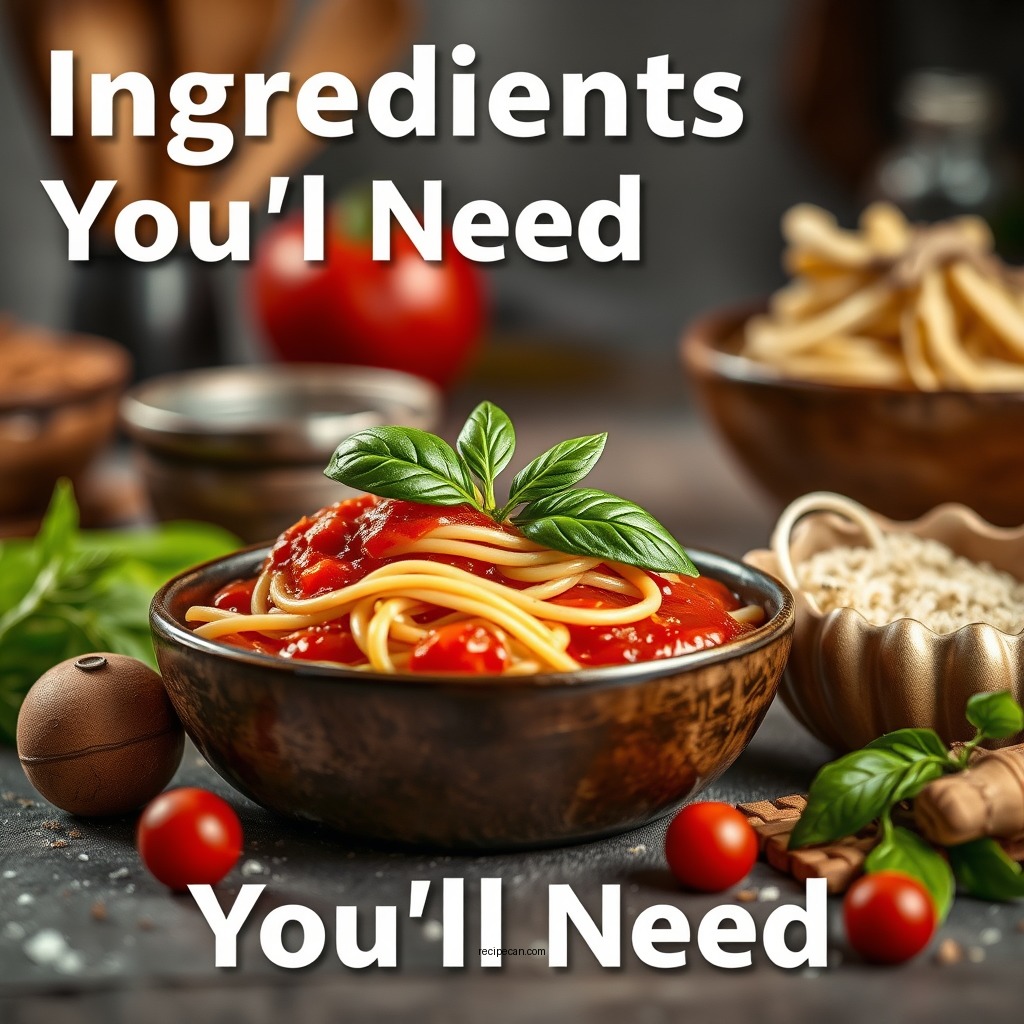 Ingredients You’ll Need - spaghetti sauce recipe