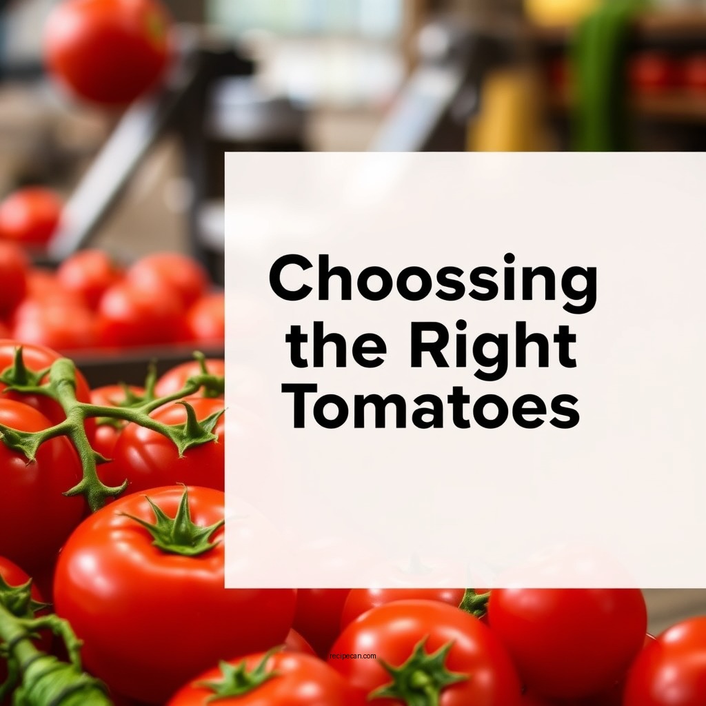 Choosing the Right Tomatoes - spaghetti sauce recipe with real tomatoes