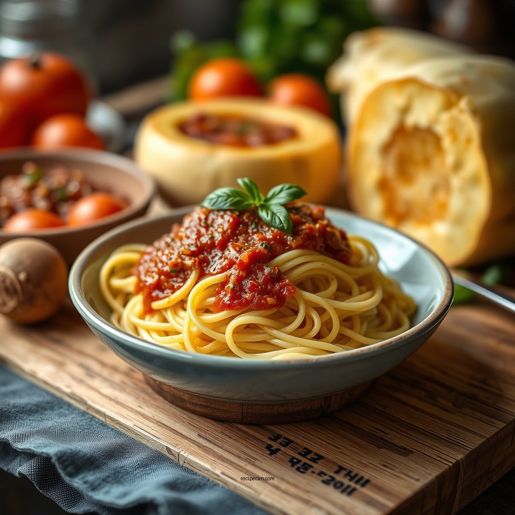 Classic Spaghetti Squash with Marinara Sauce - spaghetti squash pasta recipes