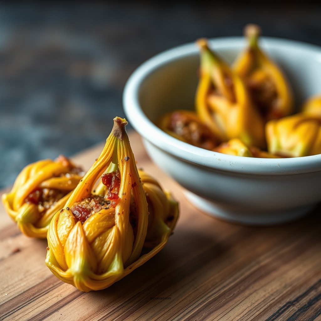 Savory Stuffed Squash Blossoms - squash blossom recipes