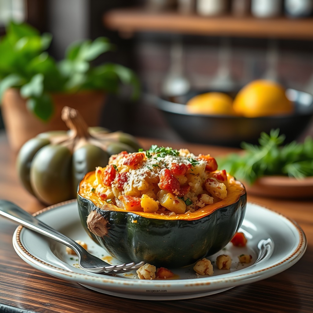 Classic Stuffed Acorn Squash - squash recipes stuffed