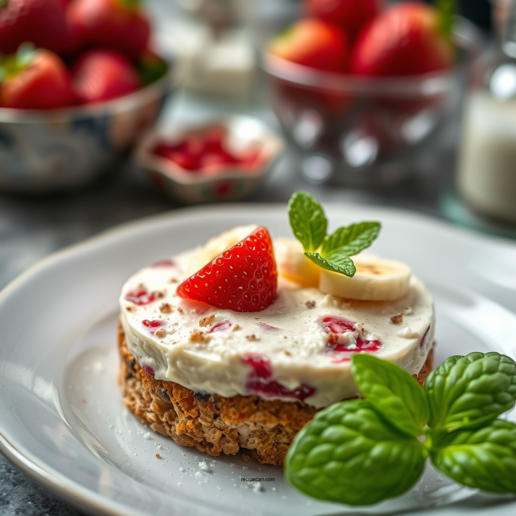 Combining Ingredients - strawberry banana cheesecake salad recipe