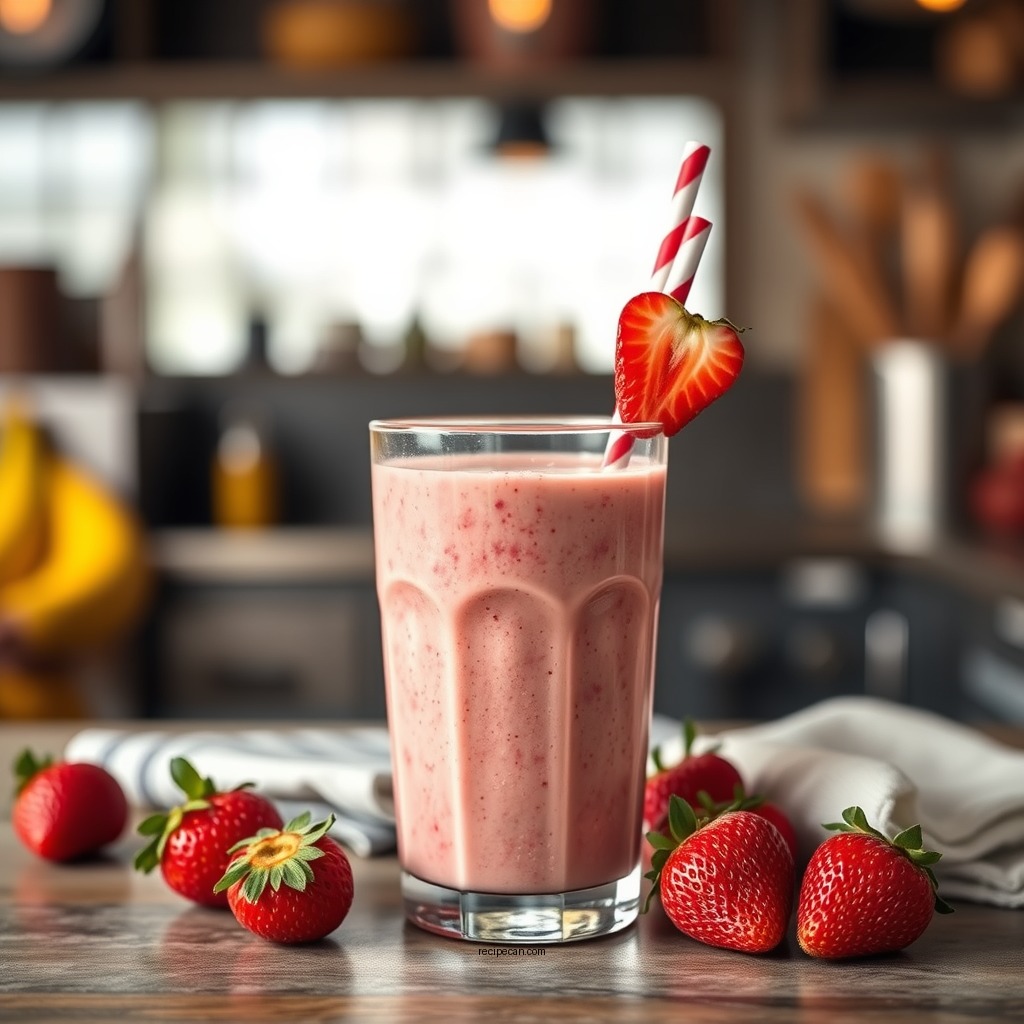 Classic Strawberry Banana Smoothie - strawberry banana smoothie recipes