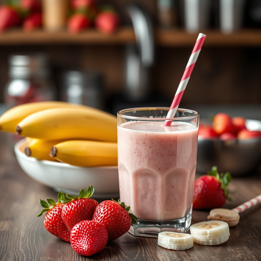 Classic Strawberry Banana Smoothie - strawberry fruit smoothie recipes