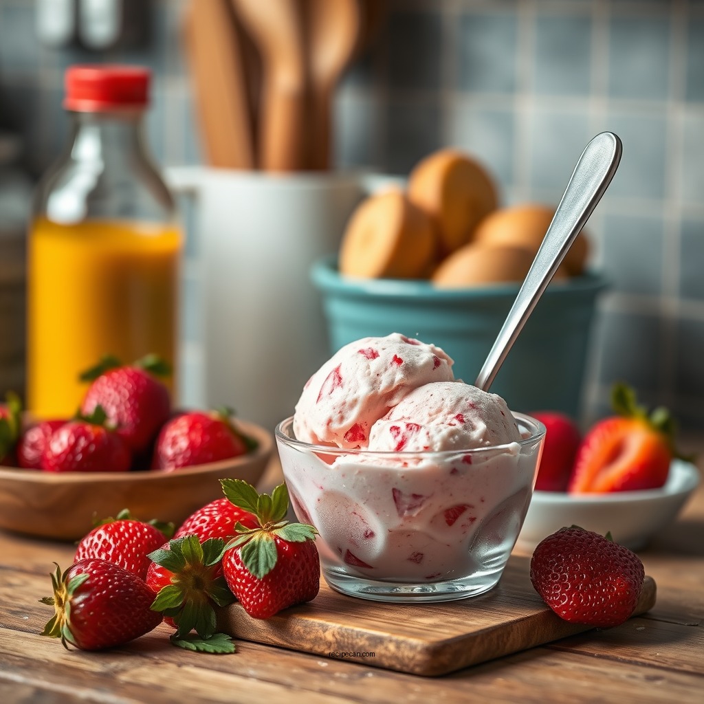Ingredients You'll Need - strawberry ice cream ninja creami recipe