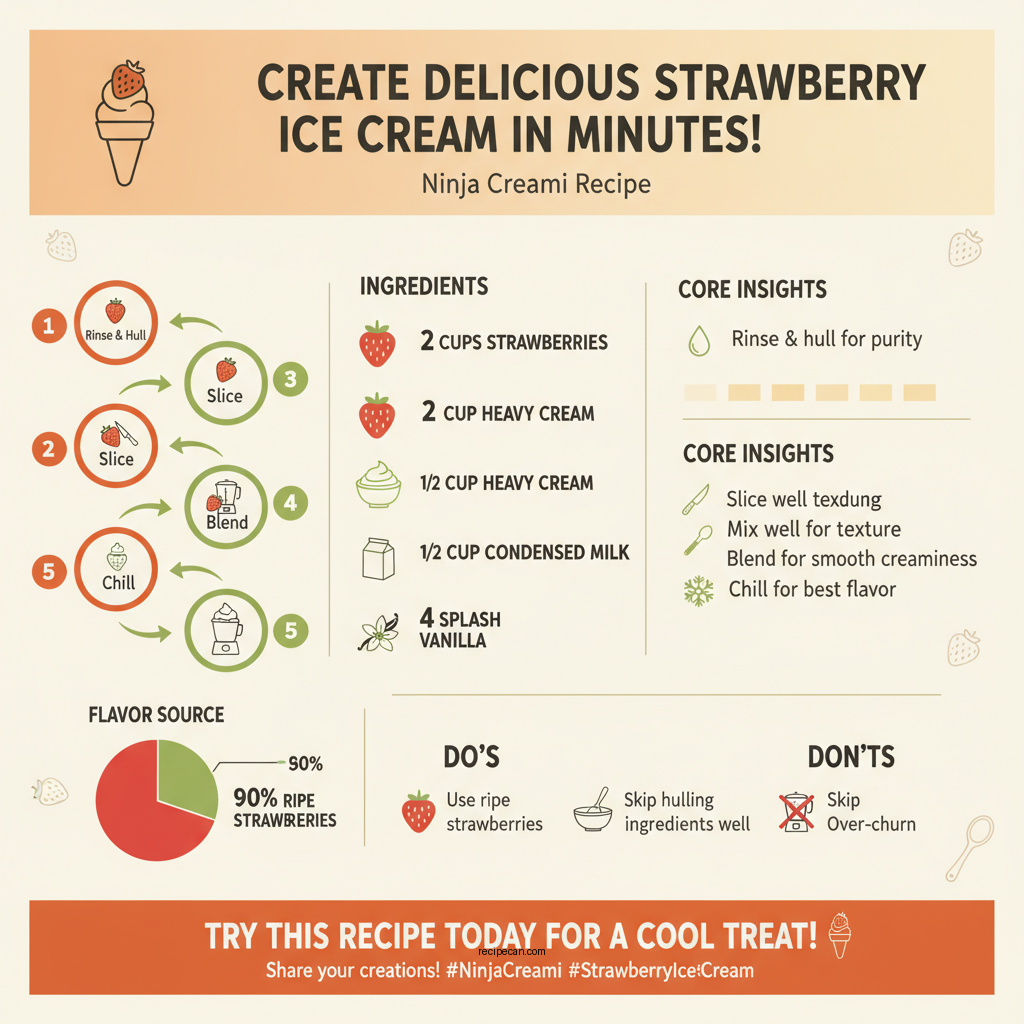 strawberry ice cream recipe ninja creami - Data Infographic and Statistics
