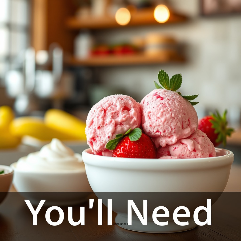 Ingredients You'll Need - strawberry ice cream recipe ninja creami
