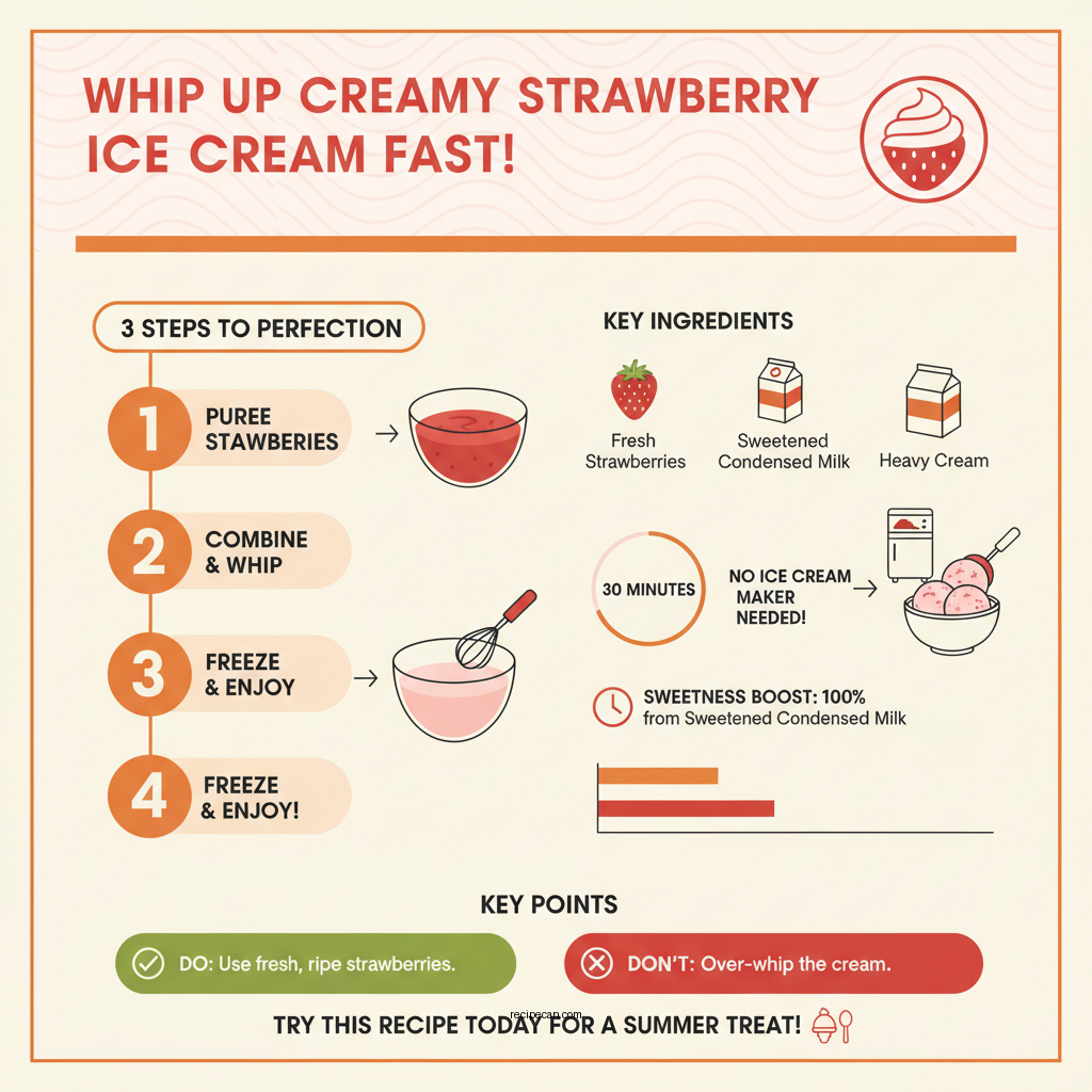 strawberry ice cream recipe with condensed milk - Data Infographic and Statistics